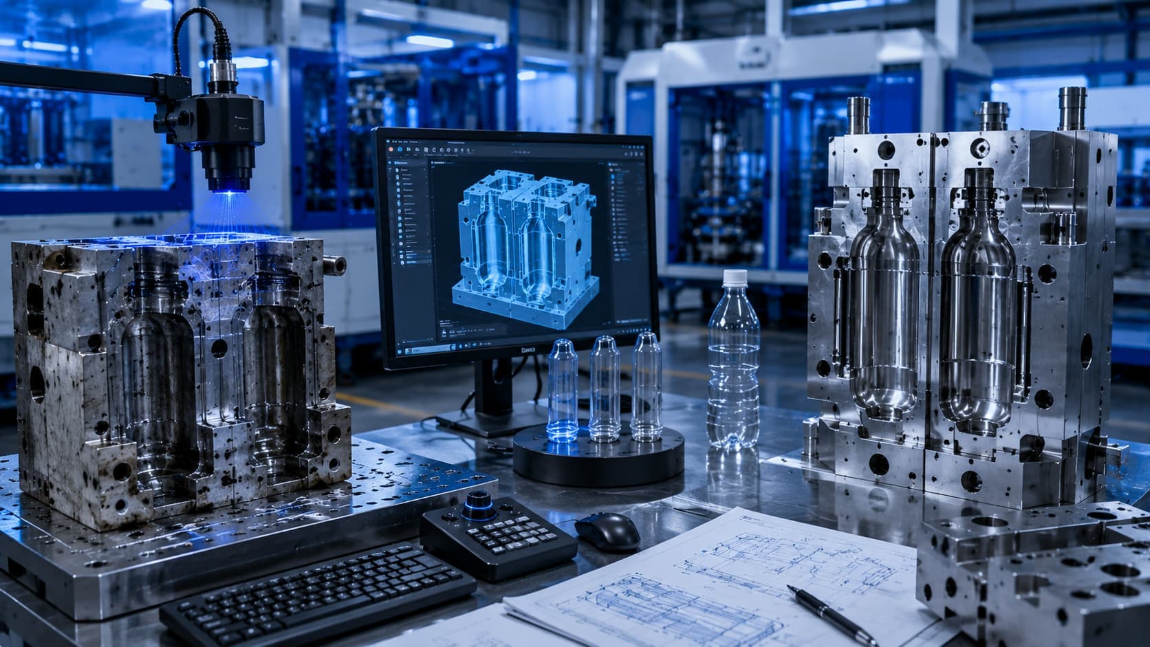 Reverse engineering services for blow mould tooling